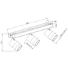 Spot Anillo 3xGU10 biały LP-770/3W WH