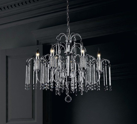 Żyrandol Zuma Line P0354-06B-F4QL Lucas