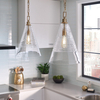 Lampa wisząca Elmore - 1 źródło światła - Oksydowany mosiądz Quintiesse QN-ELMORE-P-BBS