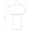Lampa stołowa Astro Zeppo Portable 1176022 Jasny Brąz - odcień złota
