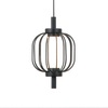 Lampa wisząca Italux Pedro PND-34405-1-BK Czarny mat, chrom