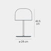 Lampa stołowa Fontana Arte F438900550RSWL Equatore