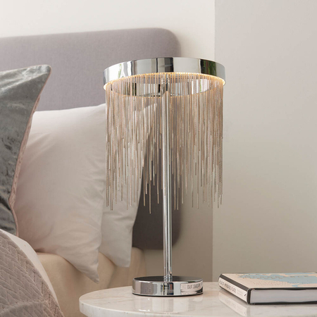 Lampa stołowa Endon Lighting Zelma 73769 chrom