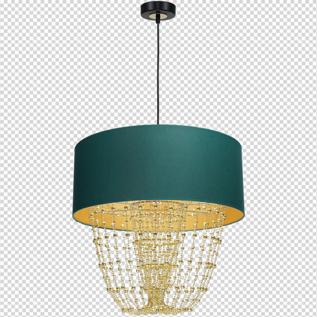 Milagro Lampa wisząca ALMERIA GREEN/GOLD 1xE27 MLP6452 ZIELONY / ZŁOTY