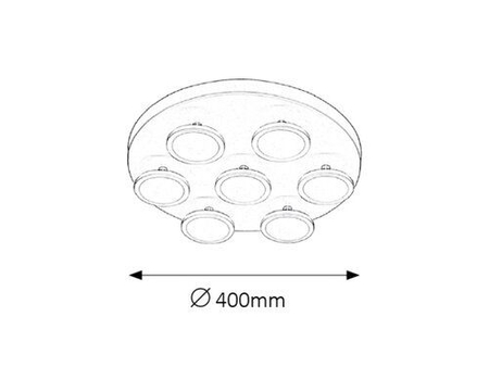 Lampa sufitowa Rabalux Elsa 2715 biały matowy