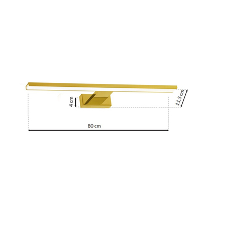 Milagro Kinkiet SHINE GOLD 80cm 15W LED ML6338 ZŁOTY