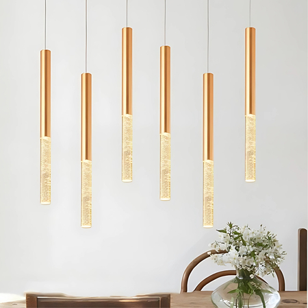 Lampa wisząca Abigali Cilinder Gold