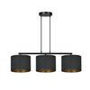 Lampa wisząca HILDE 3 BL BLACK Emibig 1054/3 czarny