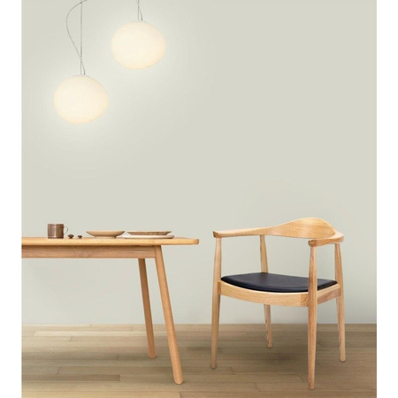 Krzesło KENNEDY naturalne - drewno jesion, ekoskóra