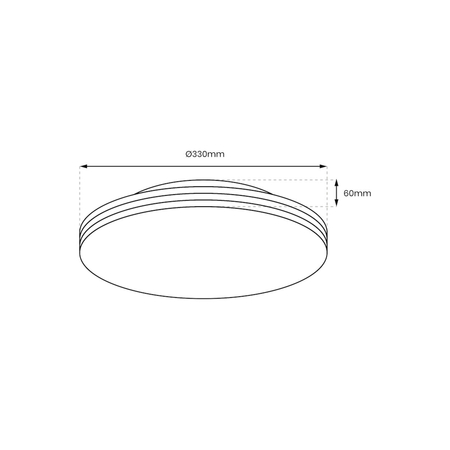 Milagro Plafon BEVER 16W LED IP44 Ø330 mm ML0251 BIAŁY