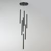 Lampa wisząca Lungo 7xG9 czarna LP-894/7P BK