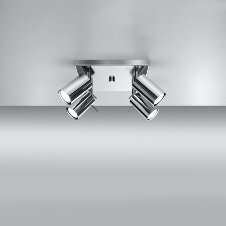 Sollux Lighting Plafon RING 4 czarny SL.0094