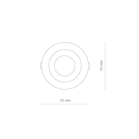 Lampa sufitowa Nowodvorski 8772 CL Kea LED 20W, 4000K