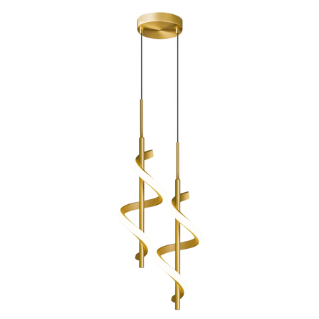 Lampa wisząca Abigali Spirali 20W spiralny złoty
