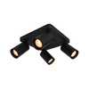 Spot Italux Nesto SPL-23436-4S-BK Czarny piaskowany
