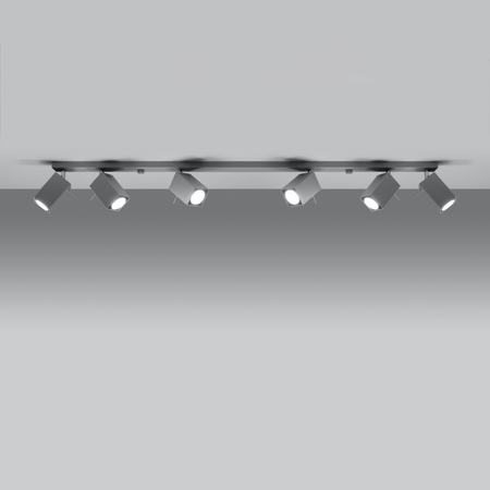 Sollux Lighting Plafon MERIDA 6L szary SL.0462