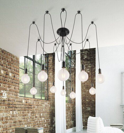 Lampa wisząca Rabalux Caspar 2224 czarny matowy