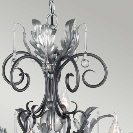 Żyrandol Elstead Lighting Amarilli patyna AML10-BLK-SILVER