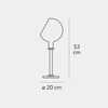 Lampa stołowa Fontana Arte F265805100BINE Parola