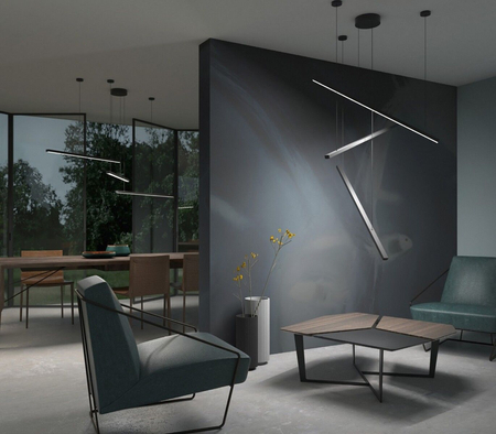 Lampa wisząca Maxlight TRIO 3 3x12WP0311 czarny/chrom