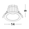 Oczko Luces Exclusivas TORVIAN LE65117 biały