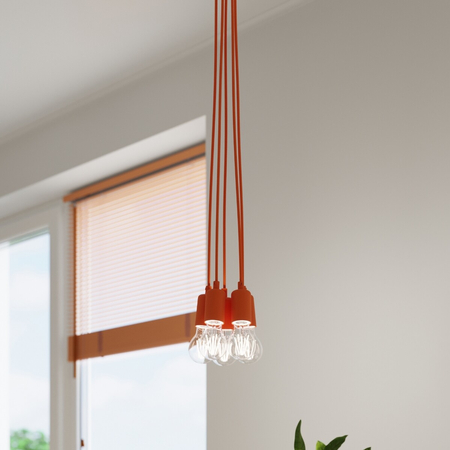 Sollux Lighting Lampa wisząca DIEGO 5 pomarańczowy SL.0586