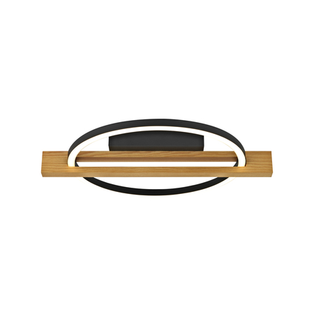 Plafon Italux Natano PLF-55362-15W-WO Czarny piaskowany