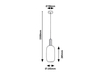 Lampa wisząca Rabalux Sinopia 5224 złoty