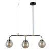 Lampa wisząca Italux Valpena PND-48882-3 Czarny mat, antyczny brąz