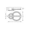 Lampa sufitowa Zuma Line MX3713-2-3CT GIRONA LAMPA SUFITOWA CHROM/CHROME