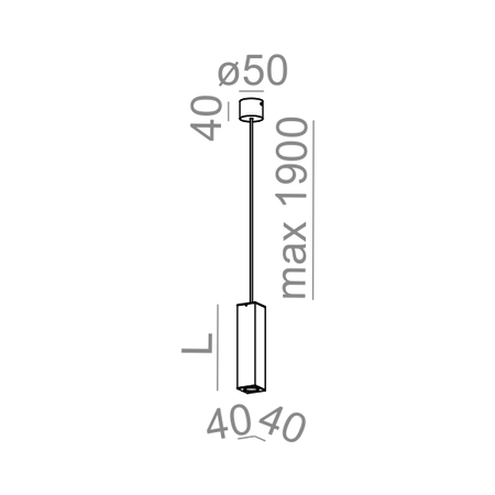 Lampa wisząca AQForm Qupet Mini LED Biały Struktura