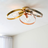 Lampa sufitowa Endon Lighting Hoop 97663 mosiądz