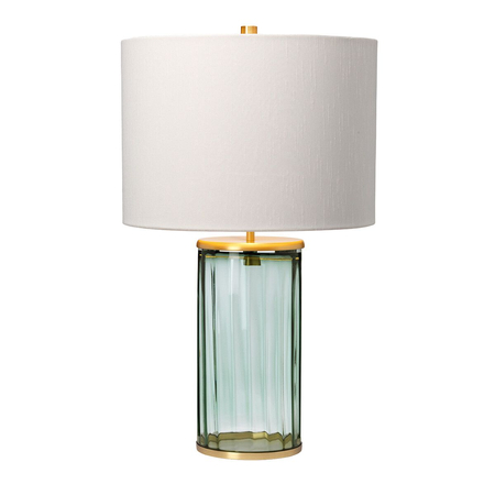 Lampa stołowa Reno - 1 źródło światła - Postarzany mosiądz Quintiesse QN-RENO-GREEN-AB