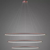 Lampa wisząca Ledowe Okręgi No.3 150cm 3k DaliRóżowe Złoto