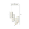 Lampa wisząca KARLI 4 WH PREMIUM MARBEL WHITE Emibig 1057/4PREM biały