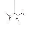 Lampa wisząca Italux PND-75075-8-BK-WG Czarny