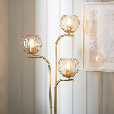 Endon Lighting Lampa podłogowa 91974 mosiądz