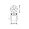 Lampa sufitowa Zuma Line MX3523-8M-EBCN NIRA LAMPA SUFITOWA CZARNA/BLACK