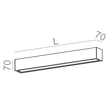 Kinkiet AQForm Set Aluline LED Wall Czarny Struktura