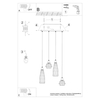 Sollux Lighting Lampa wisząca SULA 1 naturalne drewno SL.1100