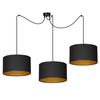 Lampa wisząca ROTO 3 BL BLACK/GOLD Emibig 184/3 czarny/złoty