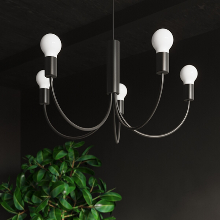 Sollux Lighting Żyrandol PICCOLO 3 czarny SL.0856