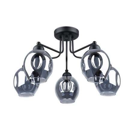 Sollux Lighting Żyrandol FILLAN 5 czarny SL.1145