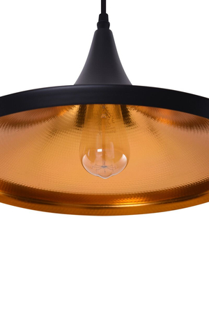 Lampa wisząca CHINK Azzardo AZ1407 czarny/złoty