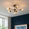 Lampa sufitowa Endon Lighting Allegra 103171 mosiądz