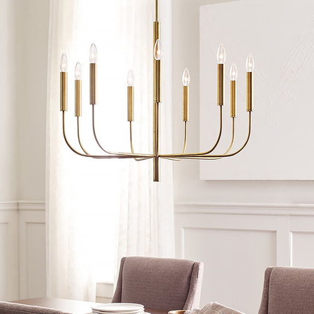 Żyrandol Elstead Lighting Brianna mosiądz FE-BRIANNA9-BB