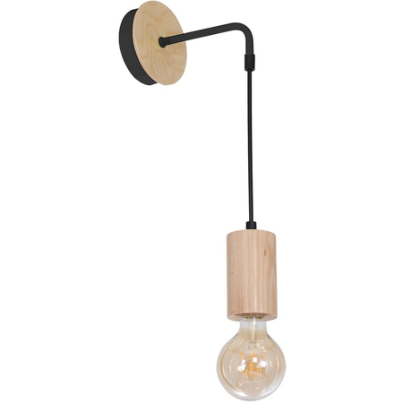 Milagro Kinkiet LINES 1xE27 MLP8824 Naturalne drewno