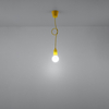 Sollux Lighting Lampa wisząca DIEGO 1 żółta SL.0578