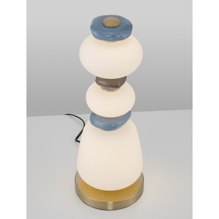 Lampa stołowa Luces Exclusivas FELANZO LE45244 złoty i odcienie złota, niebieski