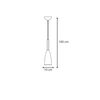 Lampa wisząca Solin wisząca 1xE27 szara LP-181/1P GR